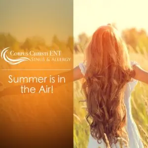Woman enjoying summer outside